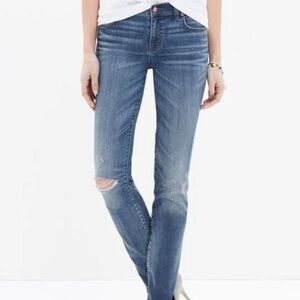 Madewell Distressed Alley Straight Jeans US 31